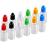 TOMYEER 12 X 30Ml Cuentagotas del Frasco de Plástico La Dosificación de Tuna Botes